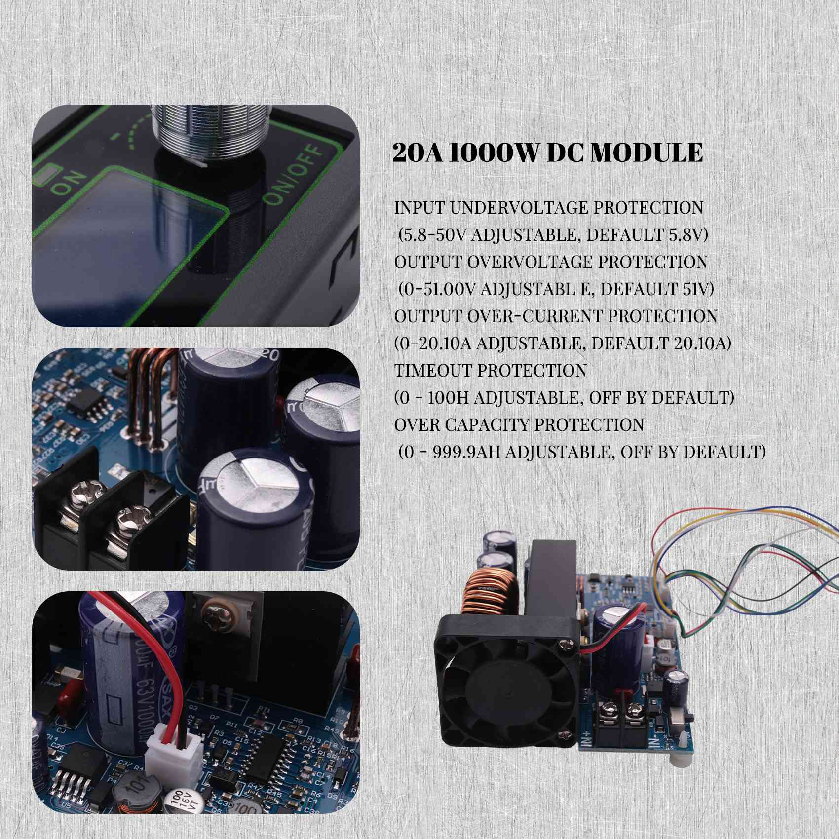 Step Down Dc Power Supply Module 1000W - [NEWA08R] WZ5020L 20A 1000W Convertisseur abaisseur